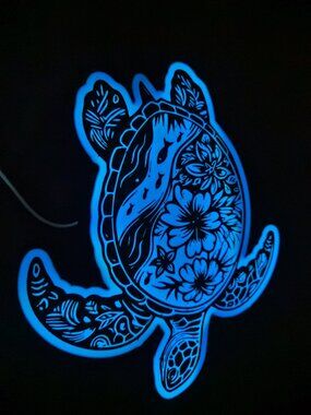 light box, sea turtle, relaxing